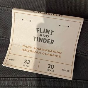 Flint and Tinder Grey casual chino pants 33/30